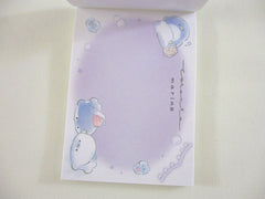 Cute Kawaii Q-lia Whale Penguin Marine Ocean Blue Mini Notepad / Memo Pad - Stationery Designer Writing Paper Collection