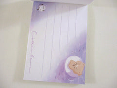 Cute Kawaii Q-lia Cotton Bear Ocean Beach Vacation Mini Notepad / Memo Pad - Stationery Designer Writing Paper Collection