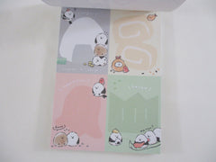 Cute Kawaii Q-Lia Riceball Bird Onigiri 4 x 6 Inch Notepad / Memo Pad - Stationery Designer Paper Collection