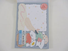 Cute Kawaii Q-lia Dog Wan Wan Mart 4 x 6 Inch Notepad / Memo Pad - Stationery Designer Paper Collection