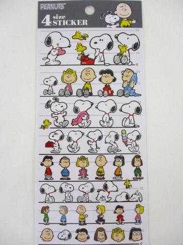 Cute Kawaii Kamio Peanuts Snoopy Sticker Sheet C - for Journal Planner Craft Agenda Scrapbook Stationery Schedule