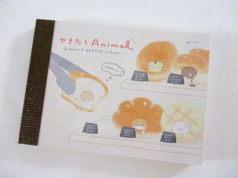 Cute Kawaii Q-lia Animal Bakery Bread Yakitate Cat Food Mini Notepad / Memo Pad - Stationery Designer Writing Paper Collection