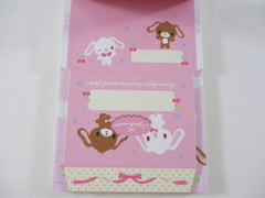 Cute Kawaii Collectible Vintage HTF Sanrio Sugar Bunnies 2009 4 x 6 Inch Notepad / Memo Pad - Stationery Designer Paper Collection