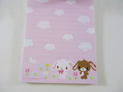 Cute Kawaii Collectible Vintage HTF Sanrio Sugar Bunnies 2009 4 x 6 Inch Notepad / Memo Pad - Stationery Designer Paper Collection