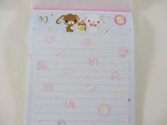 Cute Kawaii Collectible Vintage HTF Sanrio Sugar Bunnies 2009 4 x 6 Inch Notepad / Memo Pad - Stationery Designer Paper Collection