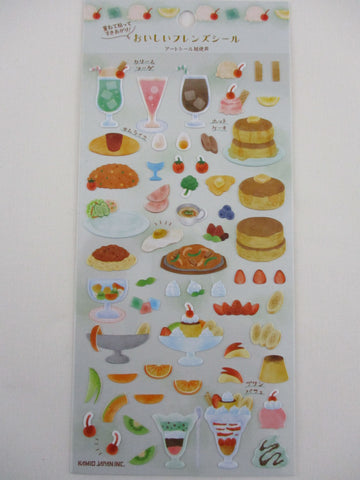 Cute Kawaii Kamio Create Custom Series Sticker Sheet - Fresh Dessert Fruit Drink Pancake - for Journal Planner Craft Agenda Organizer Scrapbook