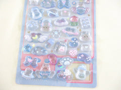 Cute Kawaii BonBon Candy Drop Seal Sticker Sheet - Blue Rabbit Cloud Toy Milk Heart - for Journal Planner Craft Agenda Organizer Scrapbook Stationery