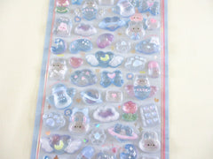 Cute Kawaii BonBon Candy Drop Seal Sticker Sheet - Blue Rabbit Cloud Toy Milk Heart - for Journal Planner Craft Agenda Organizer Scrapbook Stationery