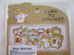 Cute Kawaii Nekoni Stickers Flake Sack - Hamster ❤ Collect Food - for Journal Planner Craft Scrapbook Collectible Diary Project Gift