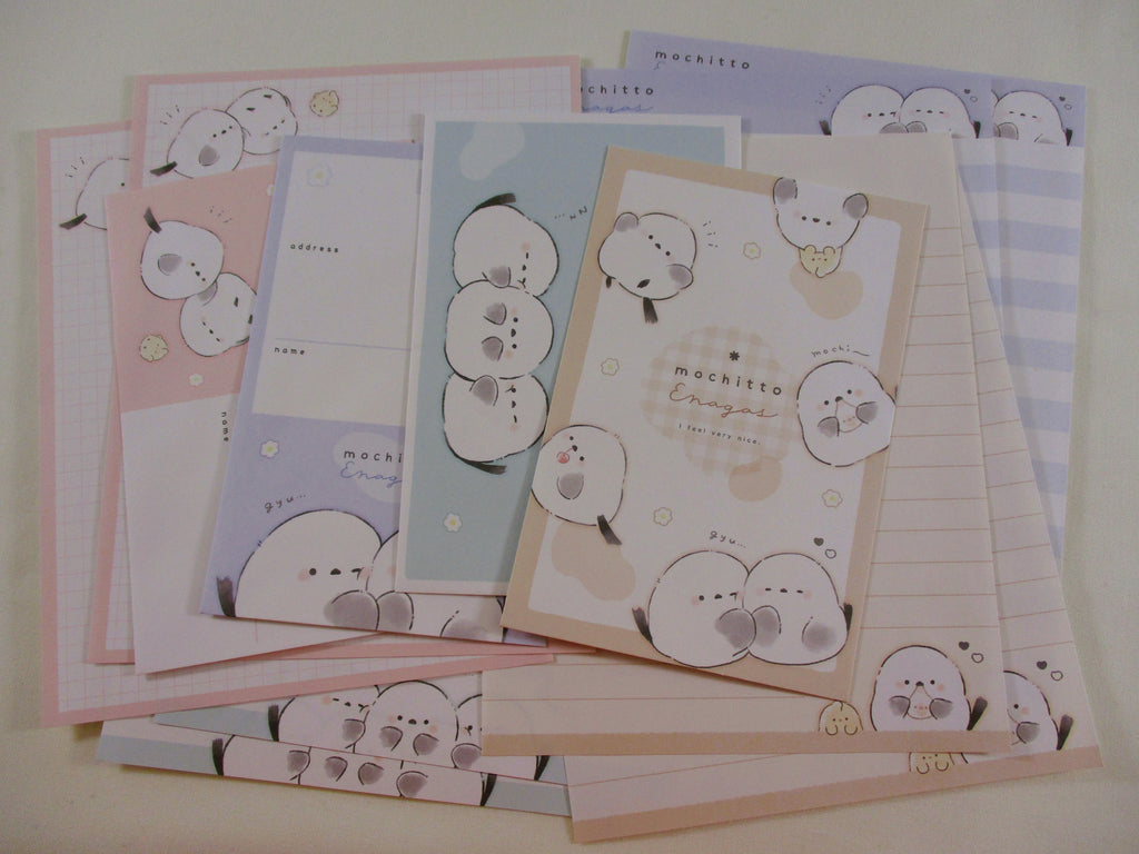 Cute Kawaii Kamio Mochitto Birds Animal Fly Letter Sets - Stationery Writing Paper Envelope Penpal Gift