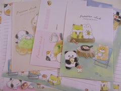 Cute Kawaii Crux Potetto Club Animal Picnic Food Bear Panda Fox Chick Dog Cat Letter Sets - Stationery Writing Paper Envelope Penpal Gift