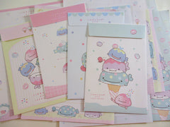 Cute Kawaii San-X Jinbesan Whale Fish Ocean Letter Sets - B - Stationery Writing Paper Envelope Penpal Collectible Gift