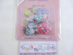 Cute Kawaii Sanrio Characters Flake Stickers Sack - Cheerful Hello Kitty Purin My Melody Pochacco Cinnamoroll - Collectible Gift Journal Diary New preowned