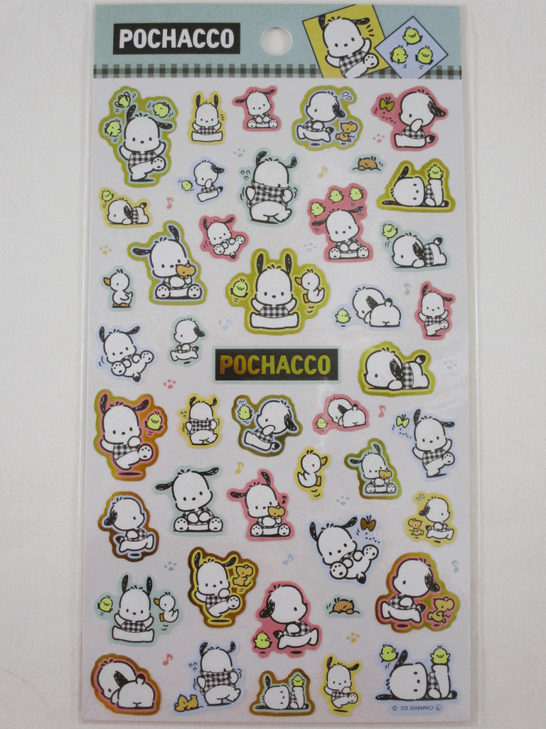 Cute Kawaii Sanrio Pochacco Dog Large Sticker Sheet C - Planner Diary Scrapbook Agenda Schedule Organizer Gift Favorite