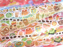 Cute Kawaii BGM Sticker Strips Sack - Sweet Bakery Bread Cake Dessert Cherry Cookie Food - for Journal Agenda Planner Scrapbooking Craft Gift