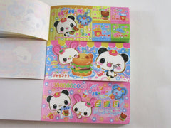 Cute Kawaii HTF Vintage Collectible Kamio Panda Burger Mart Coupon Style Note  4 x 6 Inch Notepad / Memo Pad - Stationery Designer Paper Collection Gift