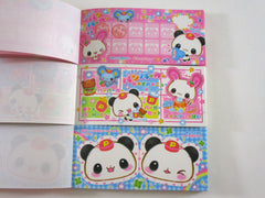 Cute Kawaii HTF Vintage Collectible Kamio Panda Burger Mart Coupon Style Note  4 x 6 Inch Notepad / Memo Pad - Stationery Designer Paper Collection Gift