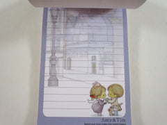 Cute Kawaii Amy and Tim 4 x 6.5 Inch Notepad / Memo Pad - Stationery Designer Paper Collection Gift