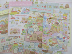 Cute Kawaii San-X Sumikko Gurashi Sushi Bakery Town Letter Sets - Writing Paper Envelope Stationery Penpal