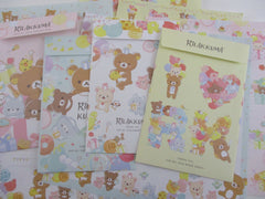 Cute Kawaii San-X Rilakkuma Bear Balloon Birthday Party Letter Sets - Stationery Writing Paper Envelope