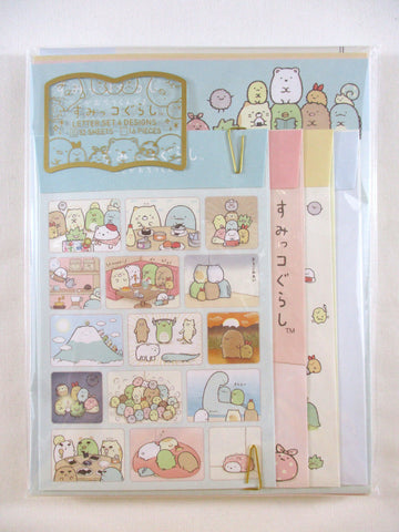 Cute Kawaii San-X Sumikko Gurashi Friendship Letter Set Pack - 2022 - Stationery Writing Paper Envelope Penpal Gift