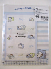 Cute Kawaii Peanuts Snoopy Sibling B Letter Set Pack - Stationery Writing Paper Envelope Pen Pal Gift