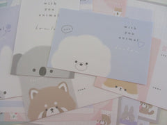 Cute Kawaii Kamio Animal with you Rabbit Hamster Koala Panda Dog Letter Sets Stationery - writing paper envelope