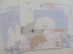 Cute Kawaii Kamio Animal with you Rabbit Hamster Koala Panda Dog Letter Sets Stationery - writing paper envelope