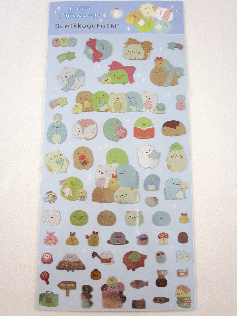 Cute Kawaii San-X Sumikko Gurashi Glitter Sticker Sheet 2024 - A - for Planner Journal Scrapbook Craft