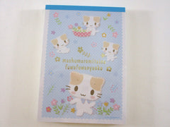 Cute Kawaii Sanrio Masyumaro Fuwa Nyanko Cat 4 x 6 Inch Notepad / Memo Pad preowned - Stationery Designer Paper Collection Gift