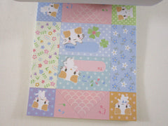 Cute Kawaii Sanrio Masyumaro Fuwa Nyanko Cat 4 x 6 Inch Notepad / Memo Pad preowned - Stationery Designer Paper Collection Gift