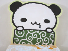 Cute Kawaii Sanrio Pankuchi Panda Bread Notepad / Memo Pad preowned - Stationery Designer Paper Collection Gift