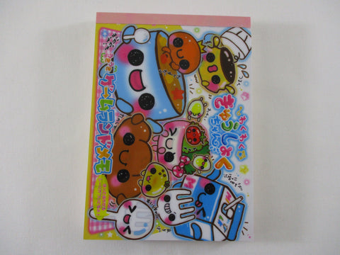 Cute Kawaii VHTF Vintage Collectible Kamio Food Friends 4 x 6 Inch Notepad / Memo Pad - Stationery Designer Paper Collection