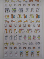 Cute Kawaii San-X Mixed Cats Sticker Sheet - A - for Planner Journal Scrapbook Craft