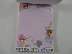 Rare ❤︎ Vintage *ੈ✩‧₊˚ Collectible ✿ Gift - Cute Kawaii VHTF Vintage Collectible Kamio Bear's World Donut Kitchen 4 x 6 Inch Notepad / Memo Pad - Stationery Designer Paper Collection