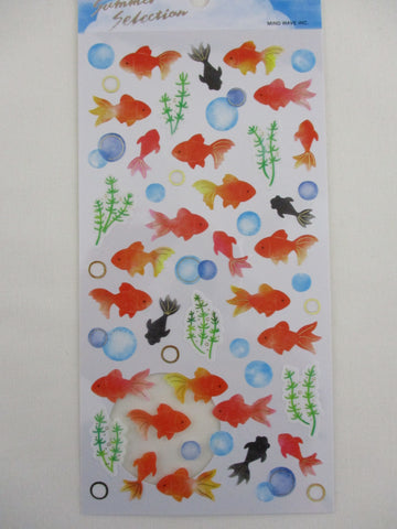 Cute Kawaii MW Summer Selection Series - Goldfish Sticker Sheet - for Journal Planner Craft Organizer Calendar