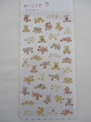 Cute Kawaii MW Fluffy Soft Stuffed Animal Series - Bear Sticker Sheet - for Journal Planner Craft Organizer Calendar