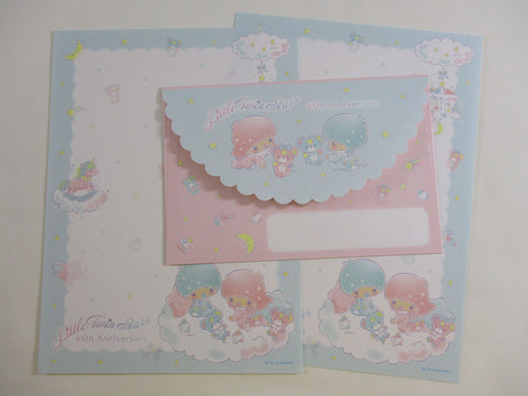 Cute Kawaii Little Twin Stars 45th Anniversary Letter Set - Writing Paper Envelope Stationery