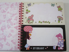 Cute Kawaii Sanrio My Melody 6.25 x 7.25 in Creative DIY Spiral Notebook Notepad 2010 - Stationery Designer Paper Collection Journal Scrapbook - preowned