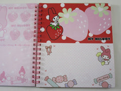 Cute Kawaii Sanrio My Melody 6.25 x 7.25 in Creative DIY Spiral Notebook Notepad 2010 - Stationery Designer Paper Collection Journal Scrapbook - preowned