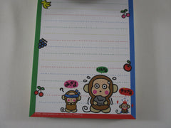 Rare ❤︎ Vintage *ੈ✩‧₊˚ Collectible ✿ Gift - Cute Kawaii Sanrio Monkichi Monkey 4 x 6 Inch Notepad / Memo Pad preowned - Stationery Designer Paper Collection Gift (Copy)