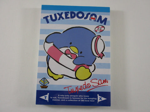 Rare ❤︎ Vintage *ੈ✩‧₊˚ Collectible ✿ Gift - Cute Kawaii Sanrio Tuxedosam Penguin 4 x 6 Inch Notepad / Memo Pad preowned - Stationery Designer Paper Collection Gift