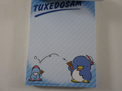 Rare ❤︎ Vintage *ੈ✩‧₊˚ Collectible ✿ Gift - Cute Kawaii Sanrio Tuxedosam Penguin 4 x 6 Inch Notepad / Memo Pad preowned - Stationery Designer Paper Collection Gift