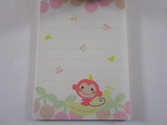 Rare ❤︎ Vintage *ੈ✩‧₊˚ Collectible ✿ Gift - Cute Kawaii Sanrio Chi Chai Monchan Monkey 4 x 6 Inch Notepad / Memo Pad preowned - Stationery Designer Paper Collection Gift