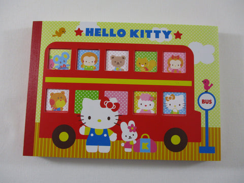 Rare ❤︎ Vintage *ੈ✩‧₊˚ Collectible ✿ Gift - Cute Kawaii Sanrio Hello Kitty Windows of Friends 4 x 6 Inch Notepad / Memo Pad preowned - Stationery Designer Paper Collection Gift