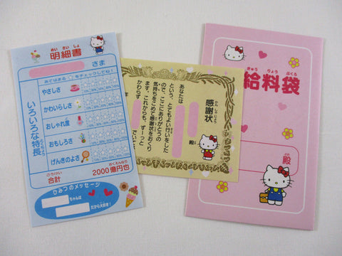 Cute Kawaii Sanrio Hello Kitty Mini Letter Sets / Gift notes 2006 - Small Writing Note Envelope Set Stationery