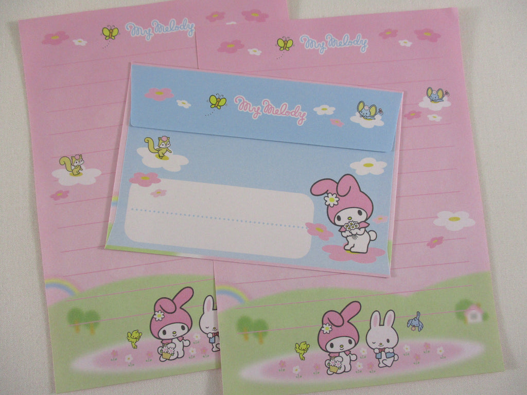 Cute Kawaii Sanrio My Melody Mini Letter Set 2007 A - Small Writing Note Envelope Set Stationery