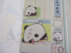 Cute Kawaii San-X Hamipa Panda 4 x 6 Inch Notepad / Memo Pad - C - Stationery Designer Paper Collection