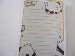 Cute Kawaii San-X Hamipa Panda 4 x 6 Inch Notepad / Memo Pad - D - Stationery Designer Paper Collection