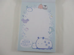 Cute Kawaii Q-Lia Underwater Ocean World A 4 x 6 Inch Notepad / Memo Pad - Stationery Designer Paper Collection